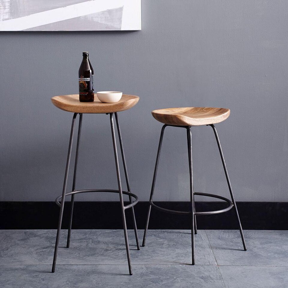 Alden Bar & Counter Stools - Steel | west elm United Kingdom
